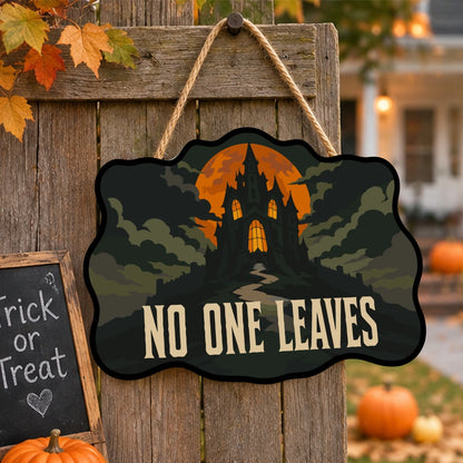 Paint by Numbers - Wooden Door Hanger | No One Leaves