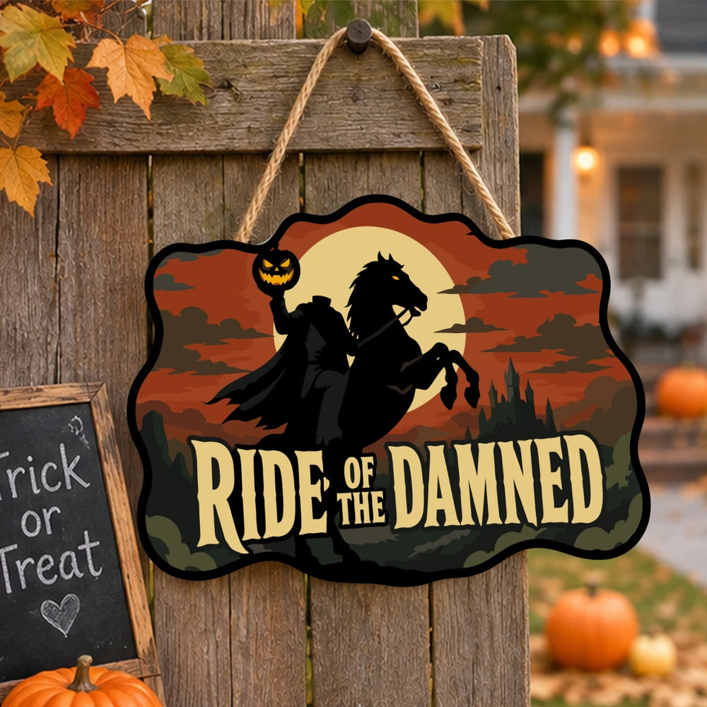 
Paint by Numbers - Wooden Door Hanger | Ride of the Damned