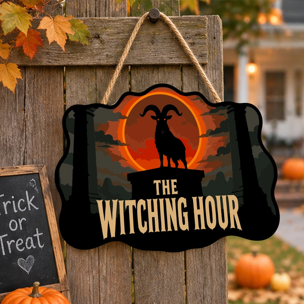 Paint by Numbers - Wooden Door Hanger | The Witching Hour