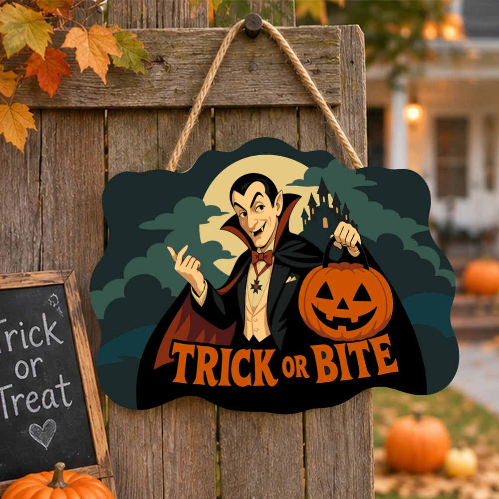Paint by Numbers - Wooden Door Hanger | Trick or Bite