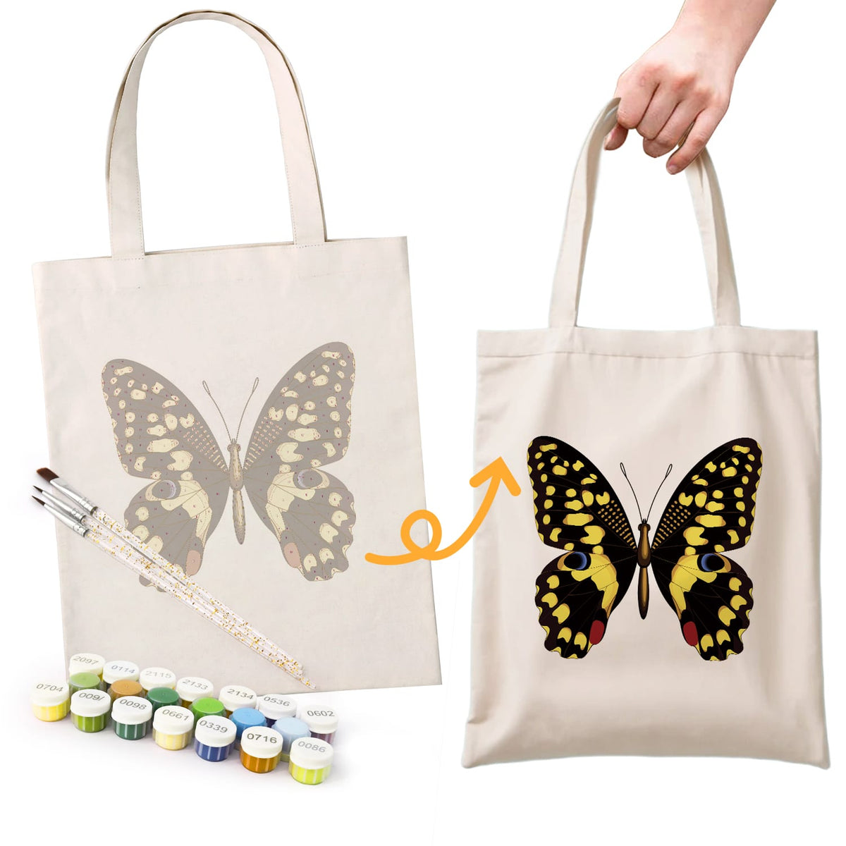 
Paint by Numbers – DIY Totebag | Monarch Noir