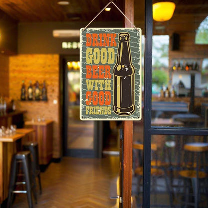 Paint by Numbers – Vintage Metal Bar Art | Good Beer Good Friends