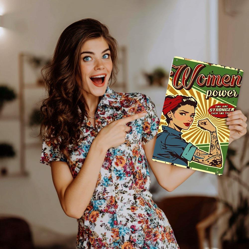 Paint by Numbers – Vintage Metal Wall Art | Women Power