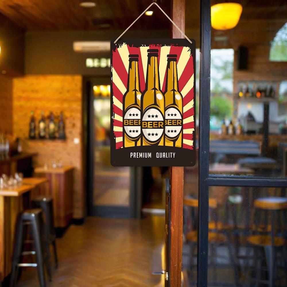 
Paint by Numbers – Vintage Metal Bar Art | Beer Trio Poster