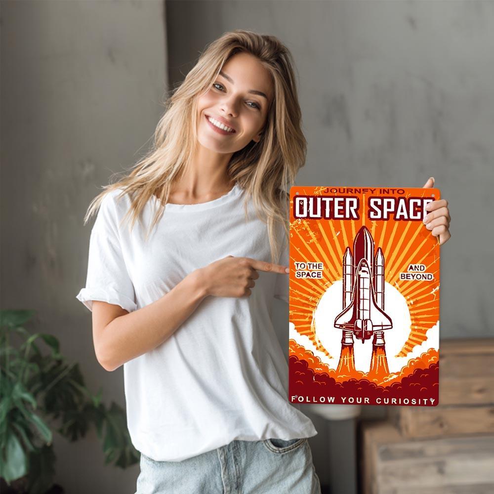 
Paint by Numbers – Vintage Metal Space Art | Outer Space Shuttle