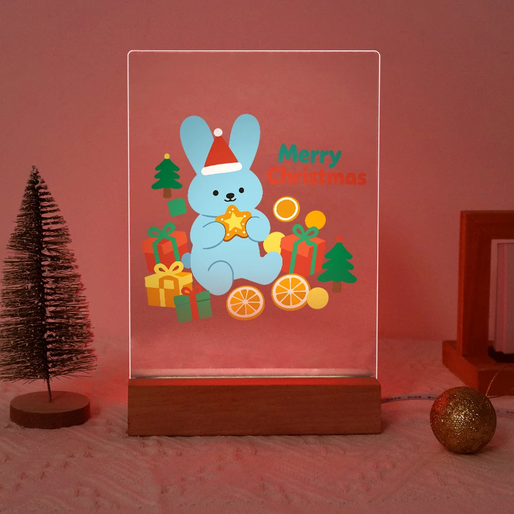 Paint by Numbers - Christmas Light | Blue Bunny with a Golden Star