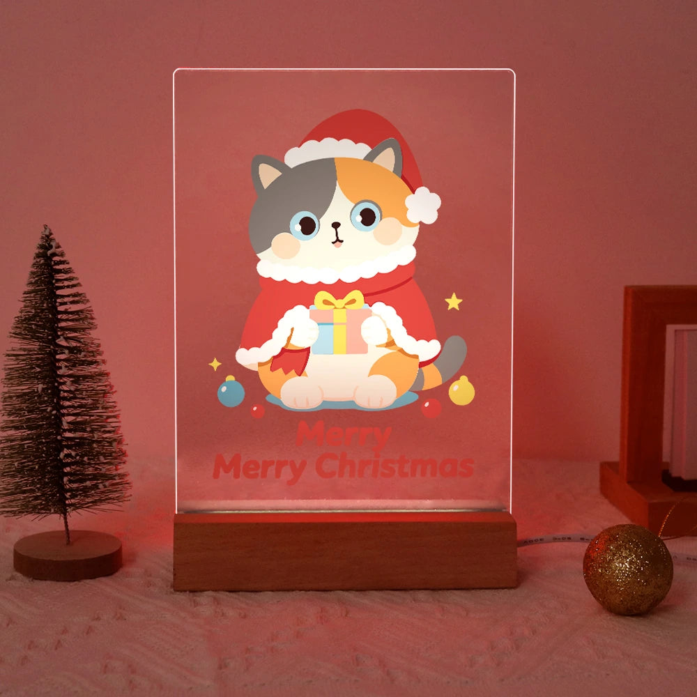 
Paint by Numbers - Christmas Light | Cat in a Santa Cape