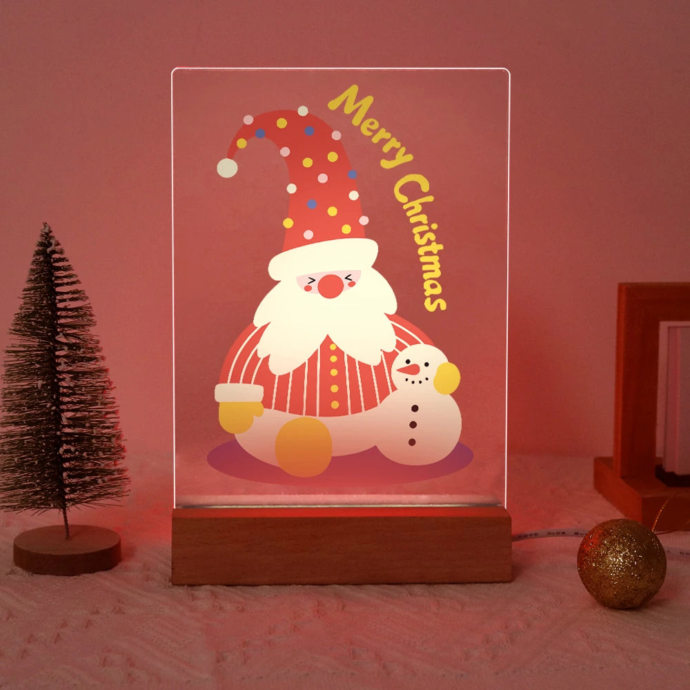 Paint by Numbers - Christmas Light | Cozy Gnome with Tiny Snowman