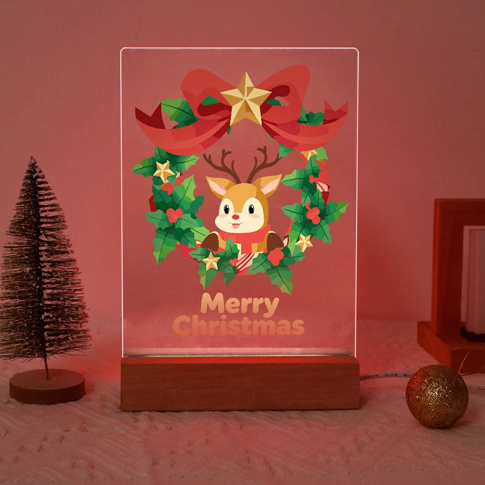
Paint by Numbers - Christmas Light | Reindeer Christmas Wreath