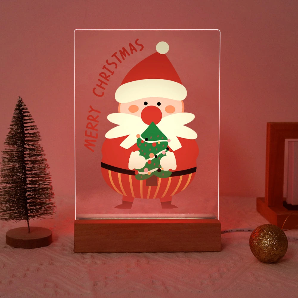 
Paint by Numbers - Christmas Light | Santa Hugging a Little Tree