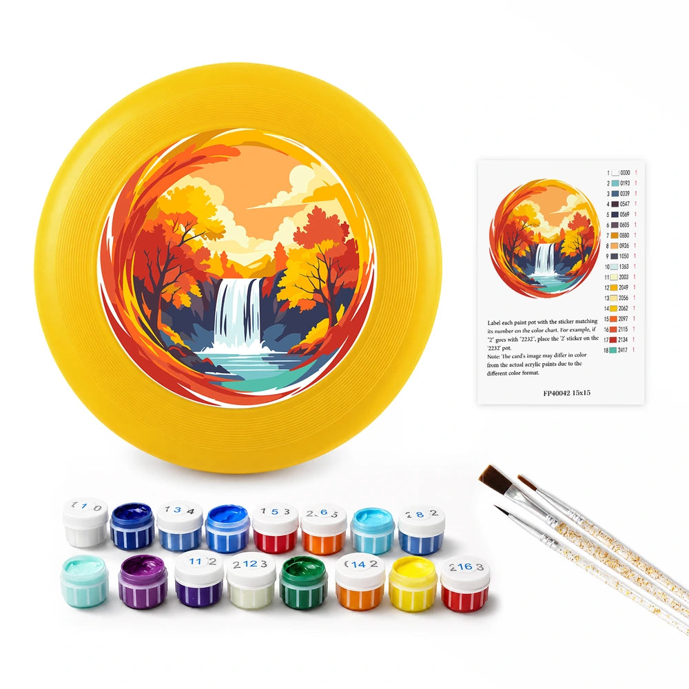 Paint by Numbers - Frisbee | Autumn Waterfall
