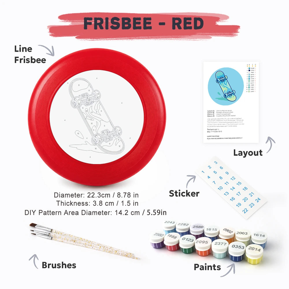 Paint by Numbers - Frisbee | Blue Skateboard