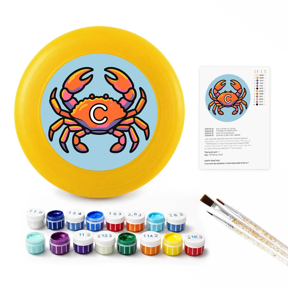 Paint by Numbers - Frisbee | Cancer Crab Sign