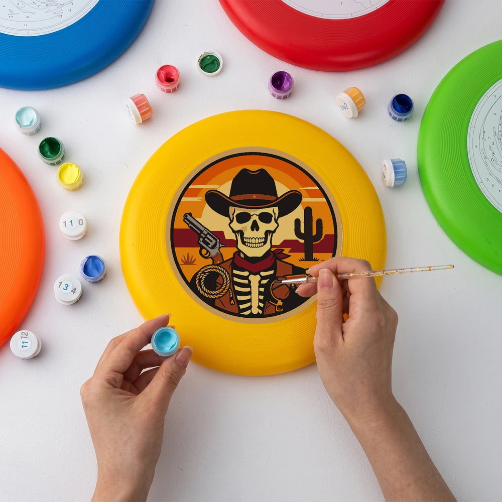 Paint by Numbers - Frisbee | Cowboy Skeleton