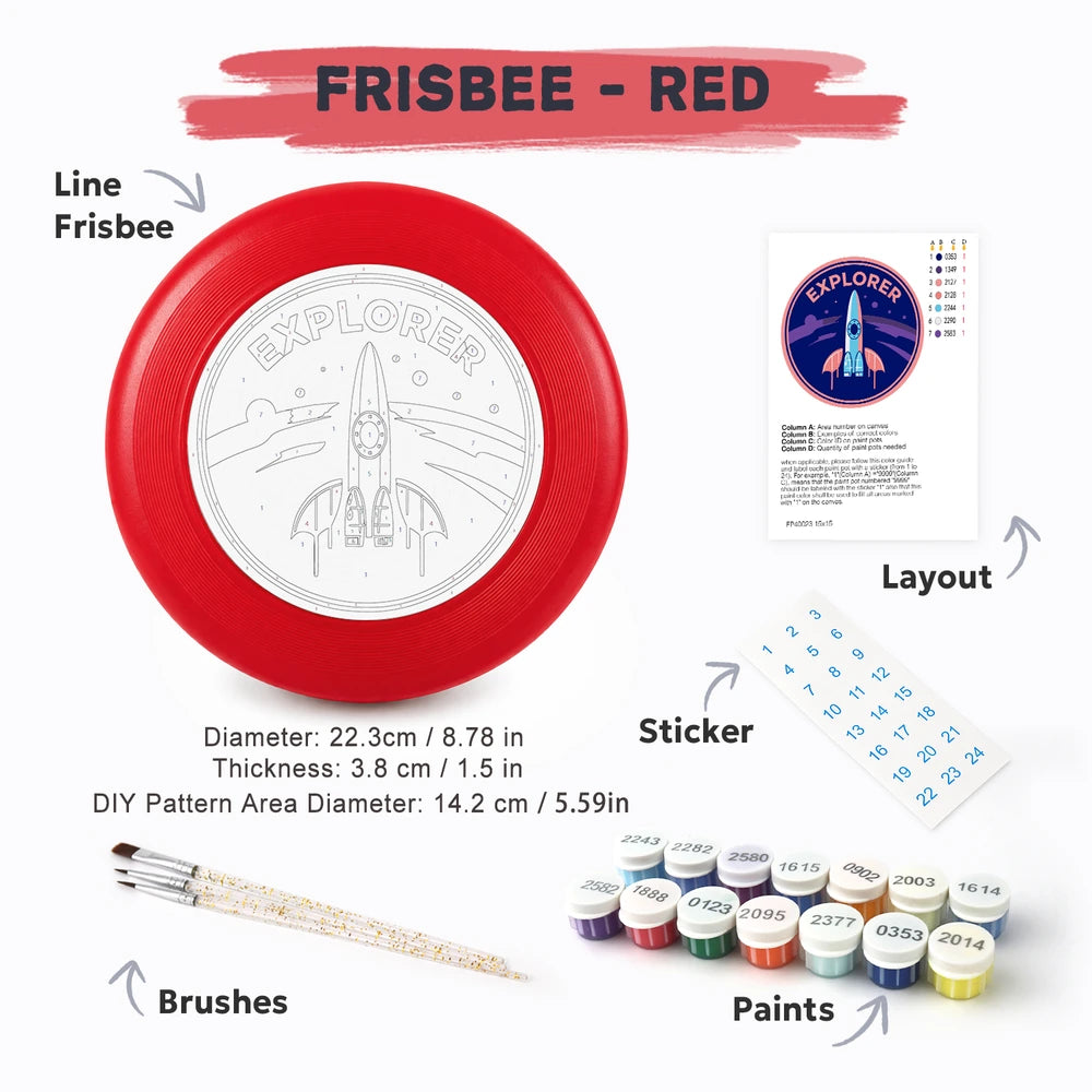 Paint by Numbers - Frisbee | Explorer Rocket Badge