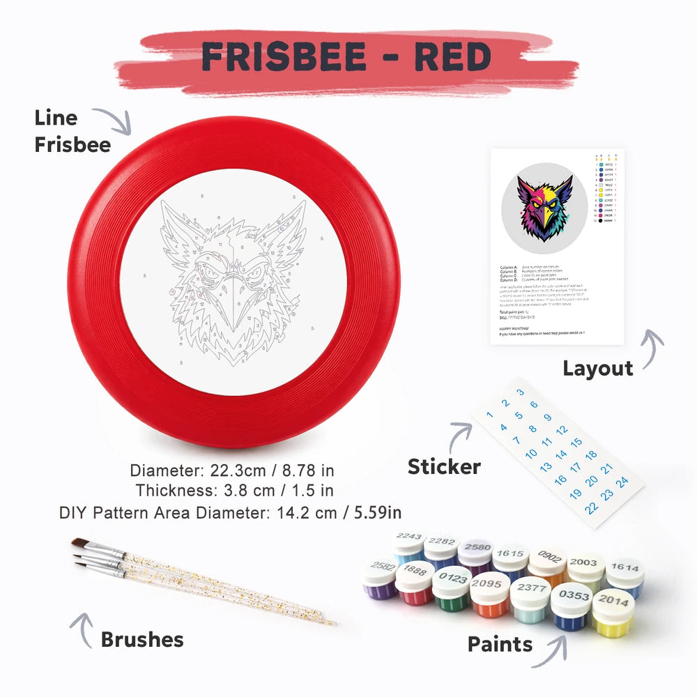 
Paint by Numbers - Frisbee | Graffiti Owl