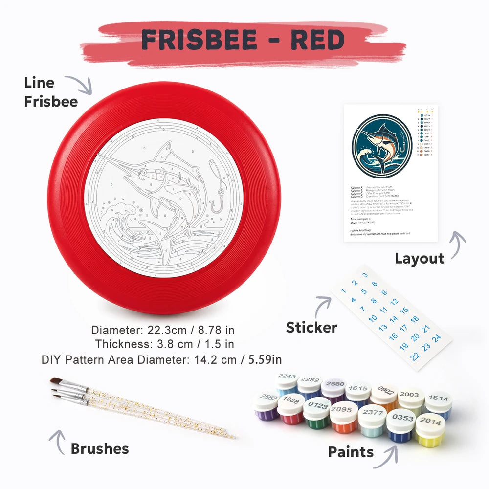 Paint by Numbers - Frisbee | Leaping Marlin