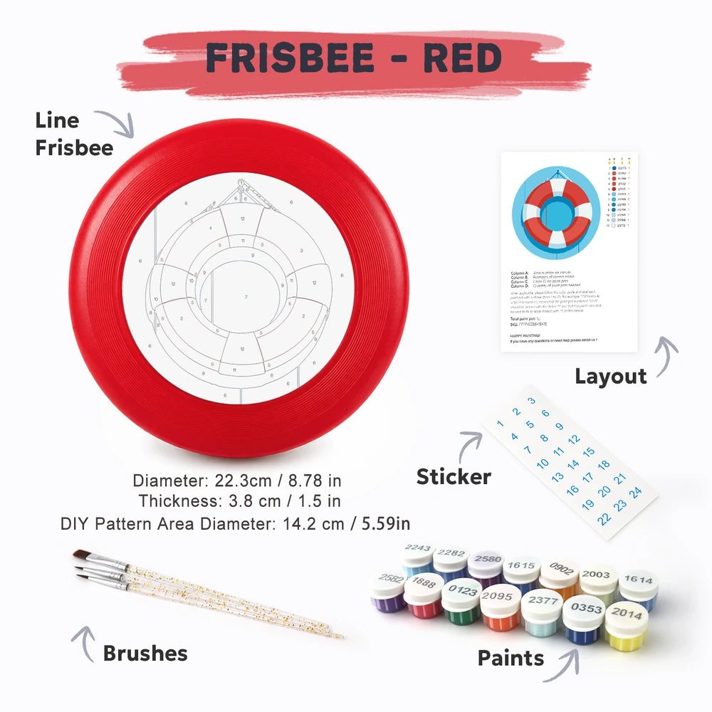 
Paint by Numbers - Frisbee | Life Ring