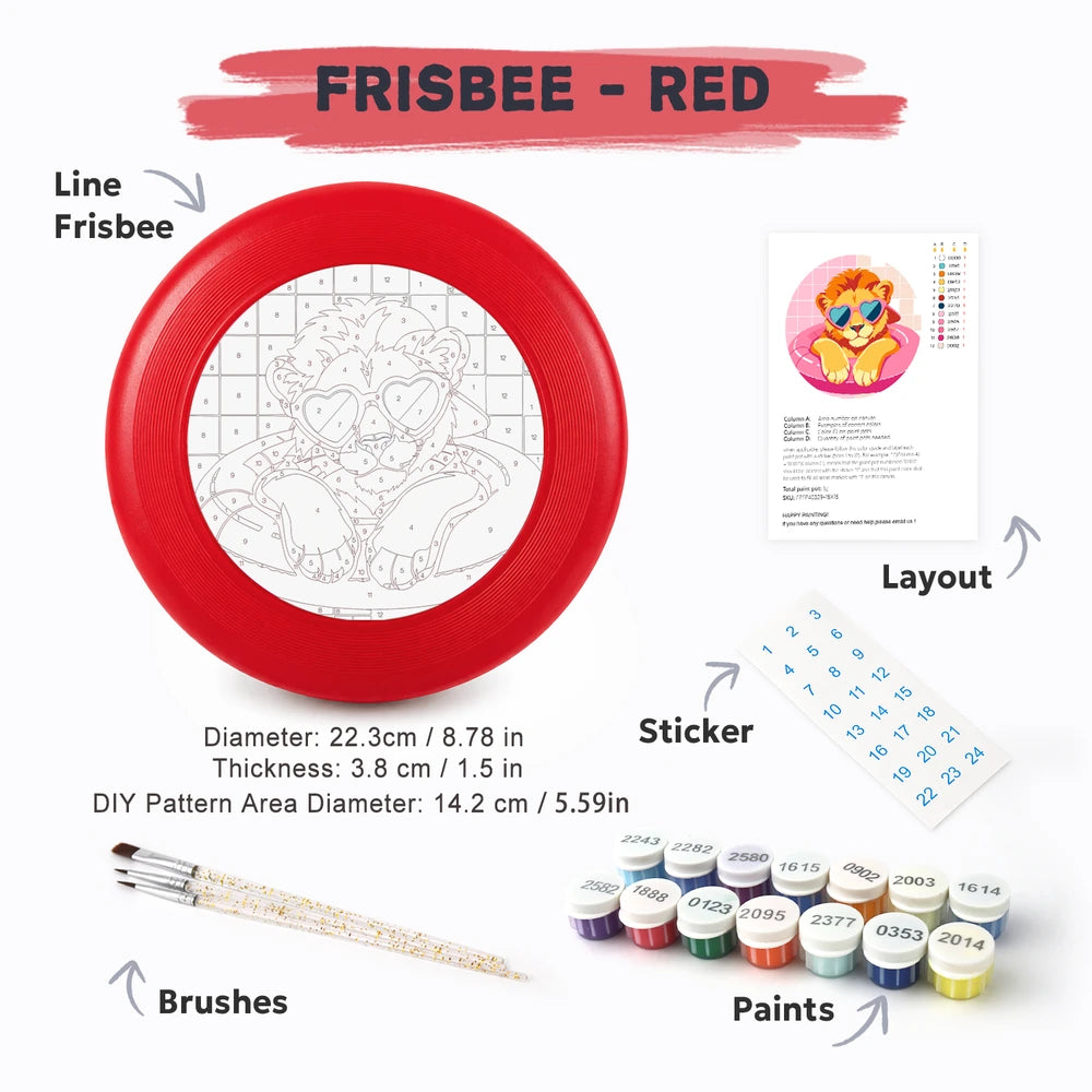 
Paint by Numbers - Frisbee | Lion in a Pool Ring