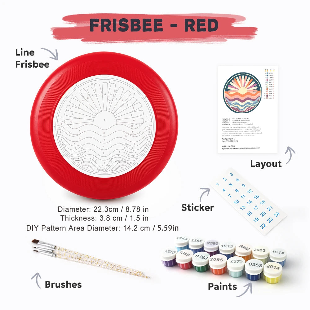 
Paint by Numbers - Frisbee | Sunrise over the Waves