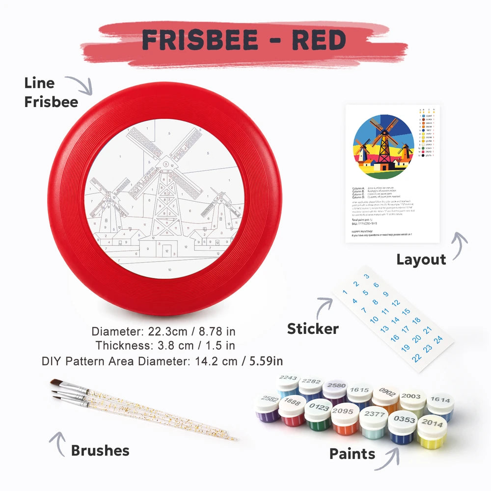 
Paint by Numbers - Frisbee | Village Windmills