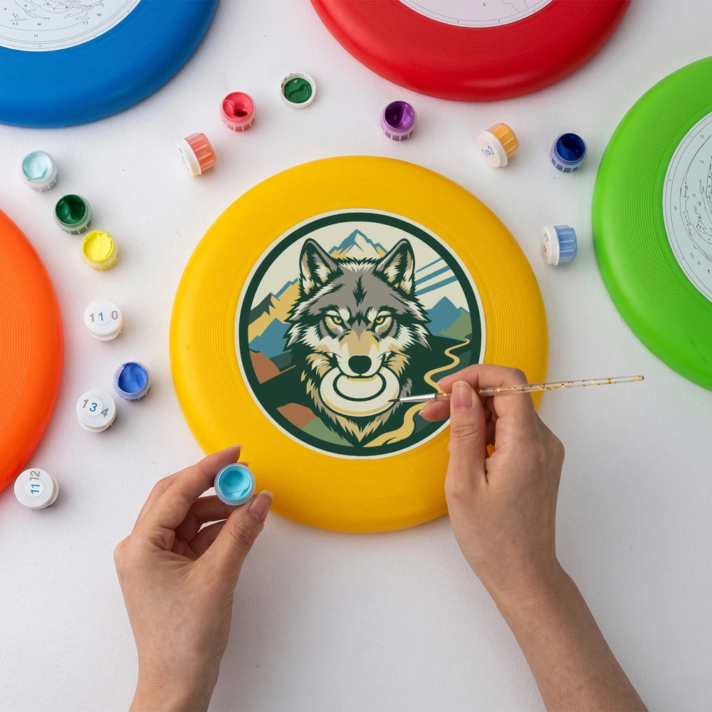 
Paint by Numbers - Frisbee | Wolf in the Mountains