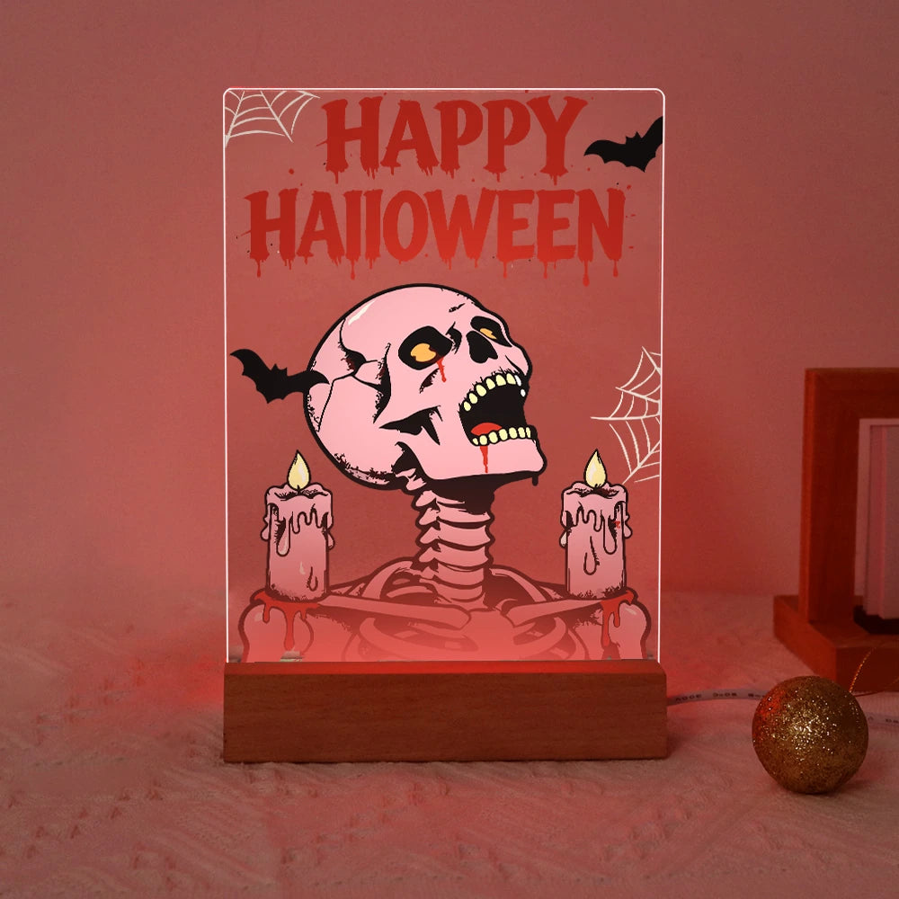 Paint by Numbers - Halloween Light | Screaming Skull with Candles