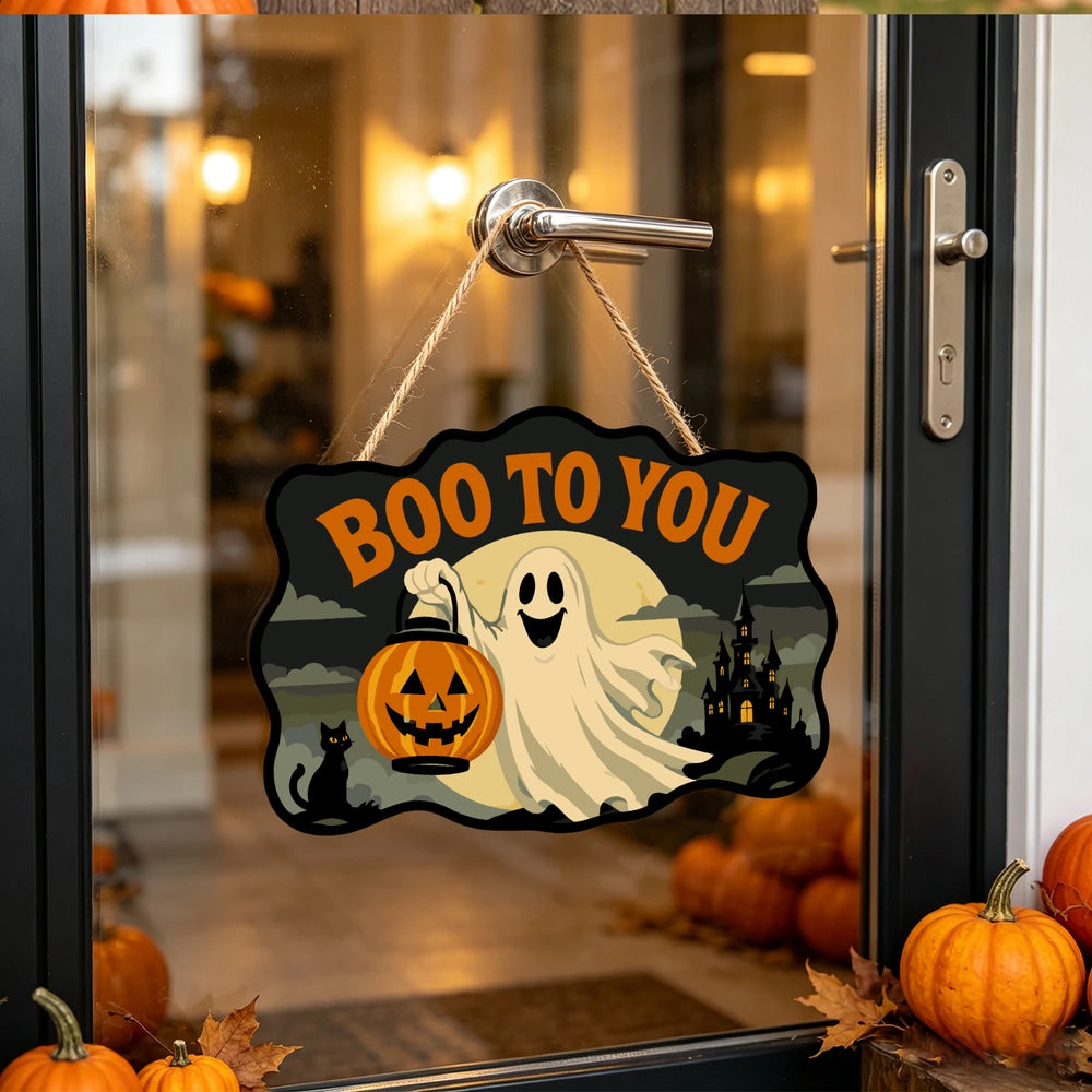 
Paint by Numbers - Wooden Door Hanger | Boo to You