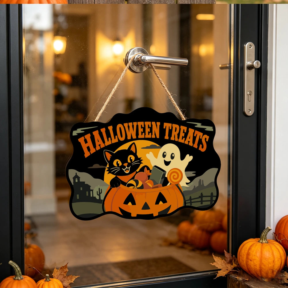 
Paint by Numbers - Wooden Door Hanger | Halloween Treats