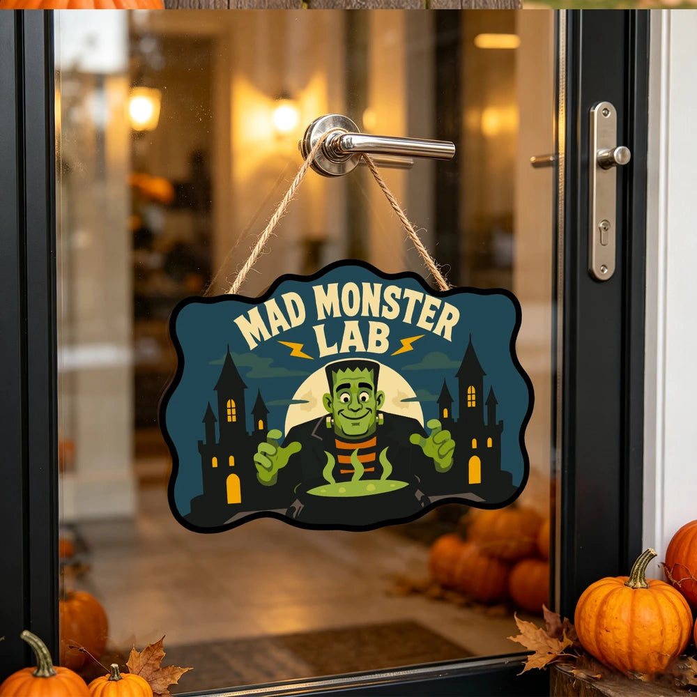 Paint by Numbers - Wooden Door Hanger | Mad Monster Lab