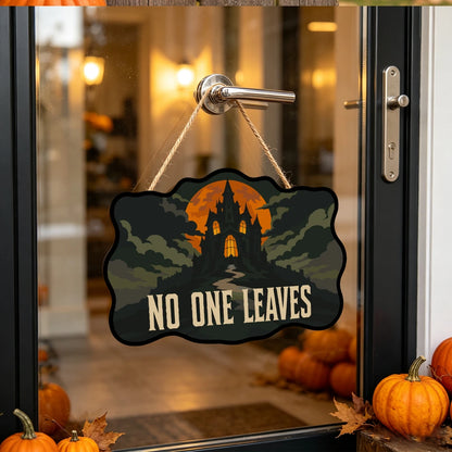 Paint by Numbers - Wooden Door Hanger | No One Leaves
