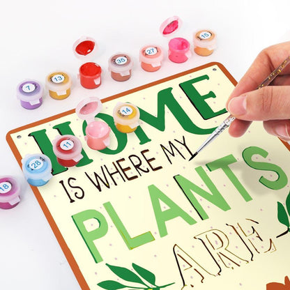 Paint by Numbers – Botanical Wall Art | Home Is Where My Plants Are