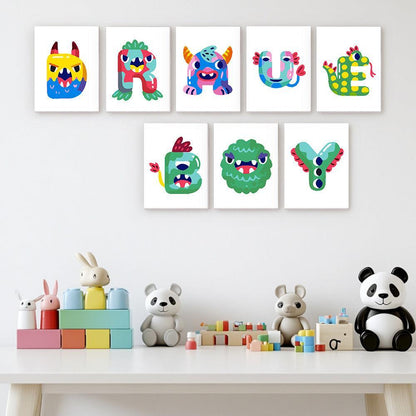 Paint by Numbers – Alphabet Painting Kit | A to Z Cute Monster Letters