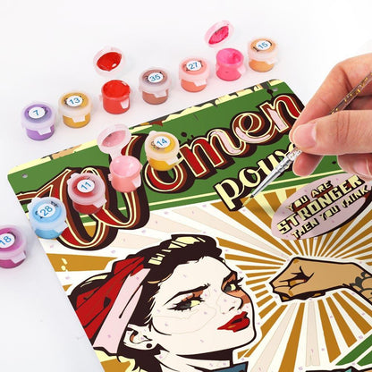Paint by Numbers – Vintage Metal Wall Art | Women Power