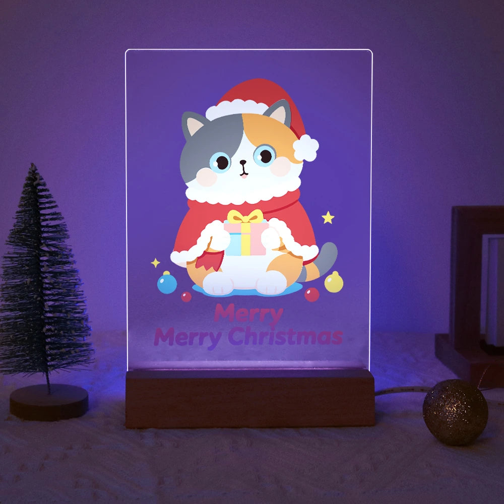 
Paint by Numbers - Christmas Light | Cat in a Santa Cape
