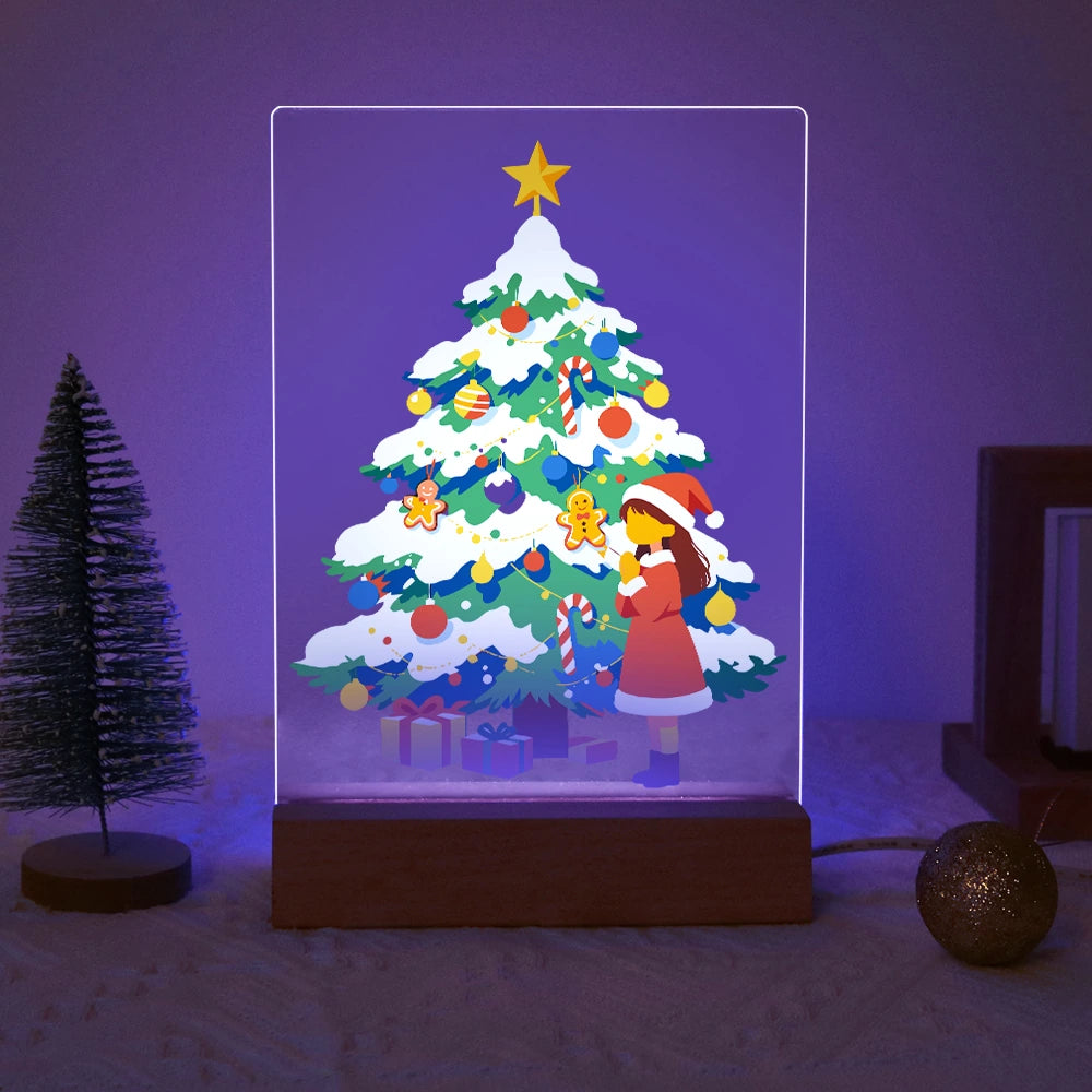 
Paint by Numbers - Christmas Light | Girl at the Snowy Tree