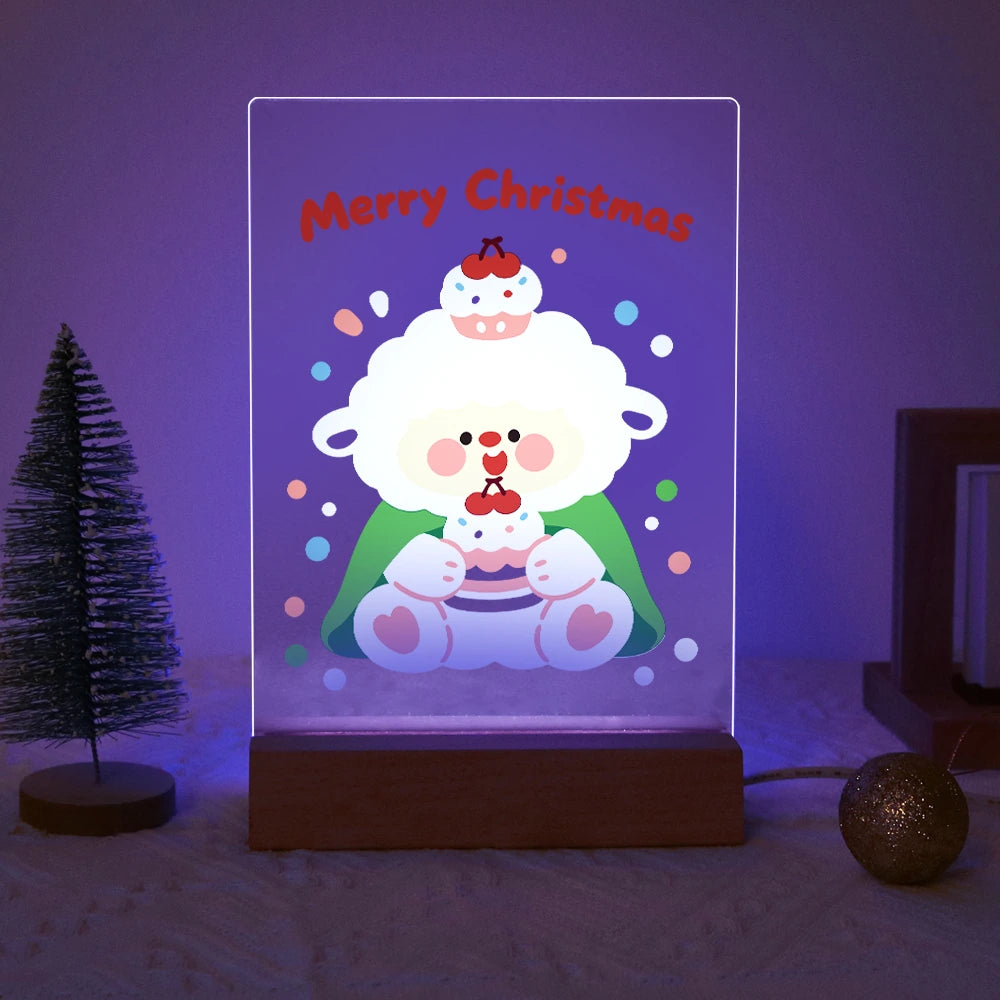 
Paint by Numbers - Christmas Light | Little Sheep with Cupcake