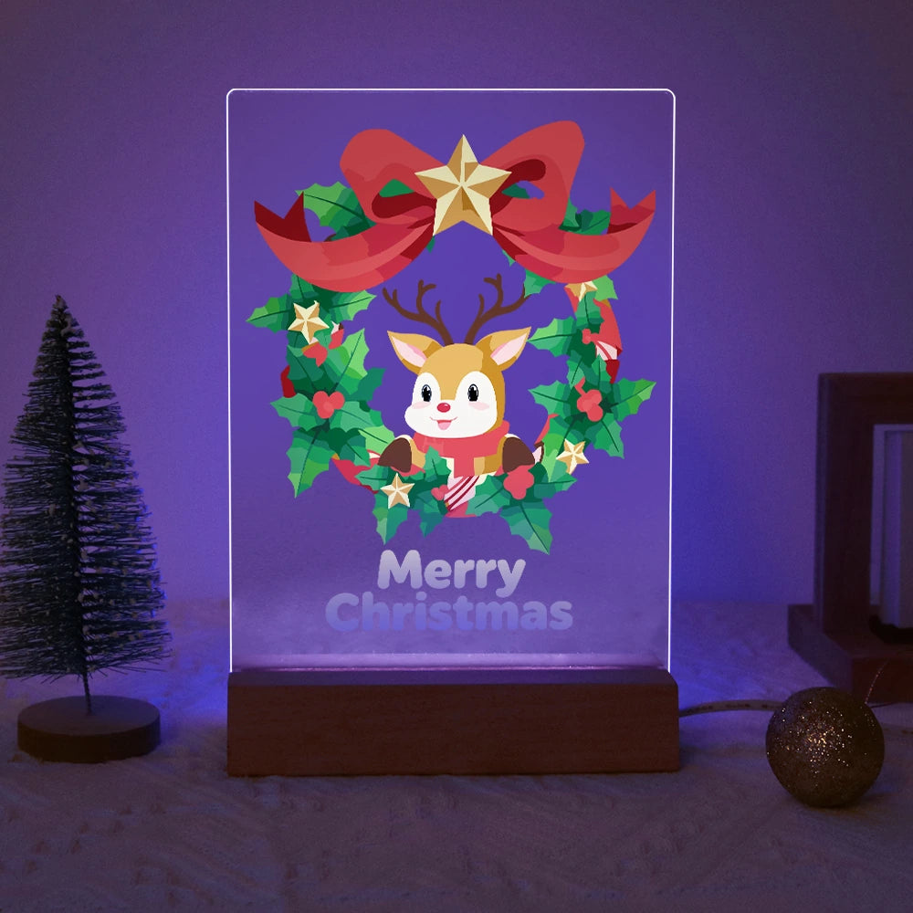 
Paint by Numbers - Christmas Light | Reindeer Christmas Wreath
