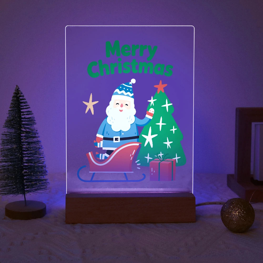 
Paint by Numbers - Christmas Light | Santa's Sleigh by the Sparkling Tree