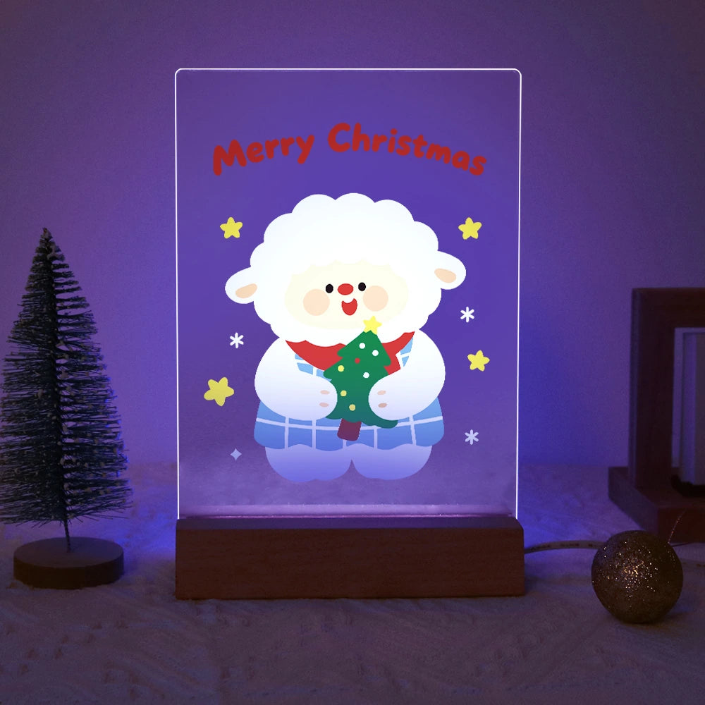 
Paint by Numbers - Christmas Light | Sheep Holding a Christmas Tree