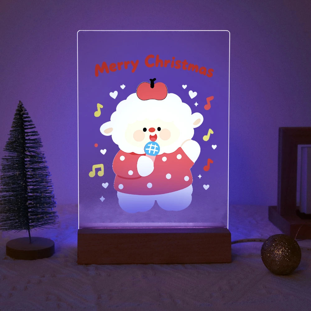 
Paint by Numbers - Christmas Light | Singing Sheep with an Apple