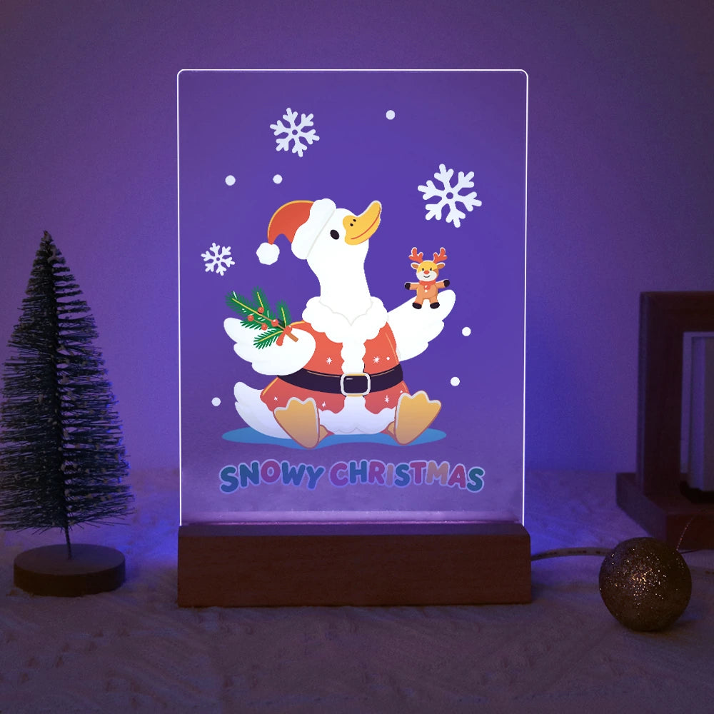 Paint by Numbers - Christmas Light | Snowy Christmas Duck