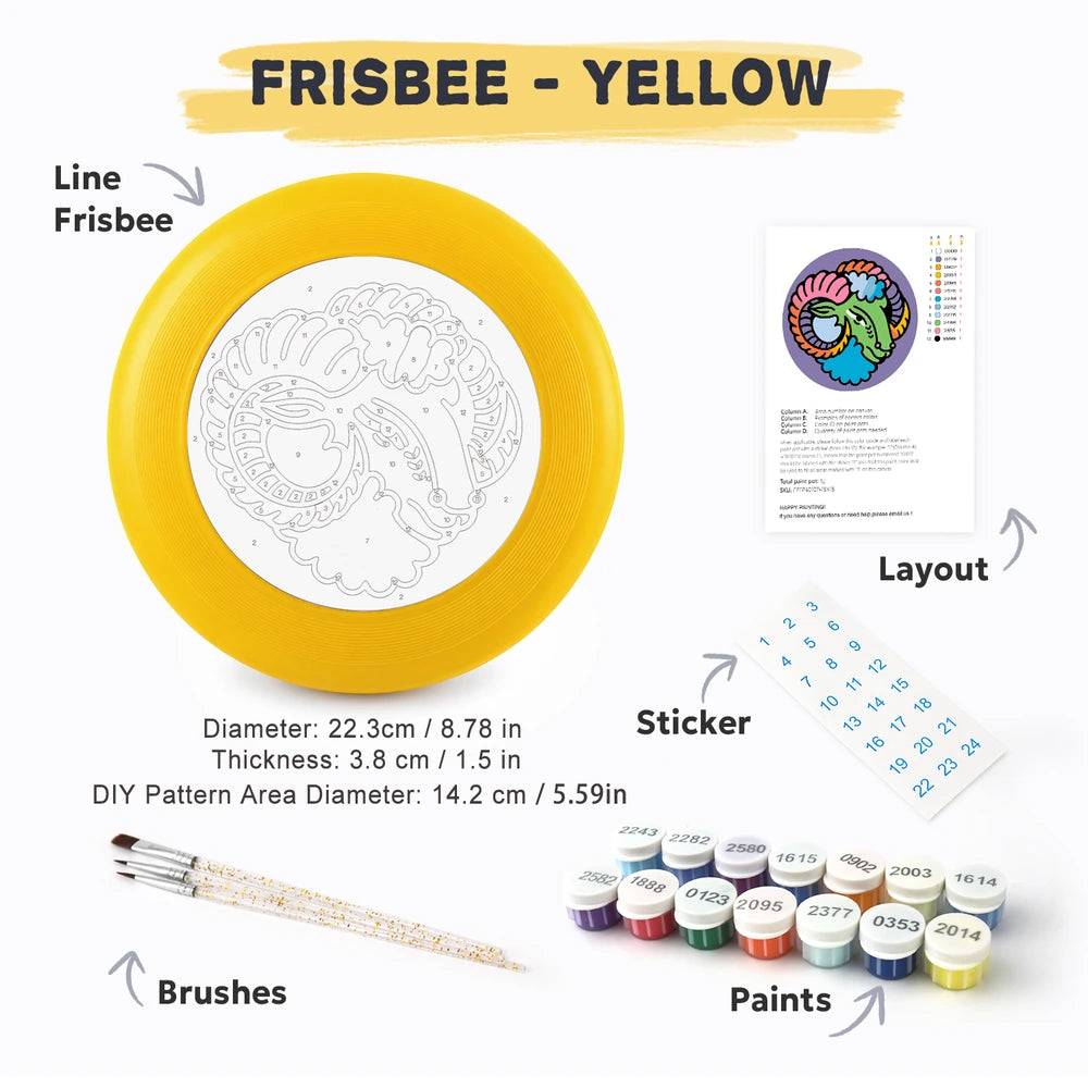 
Paint by Numbers - Frisbee | Aries Ram Sign