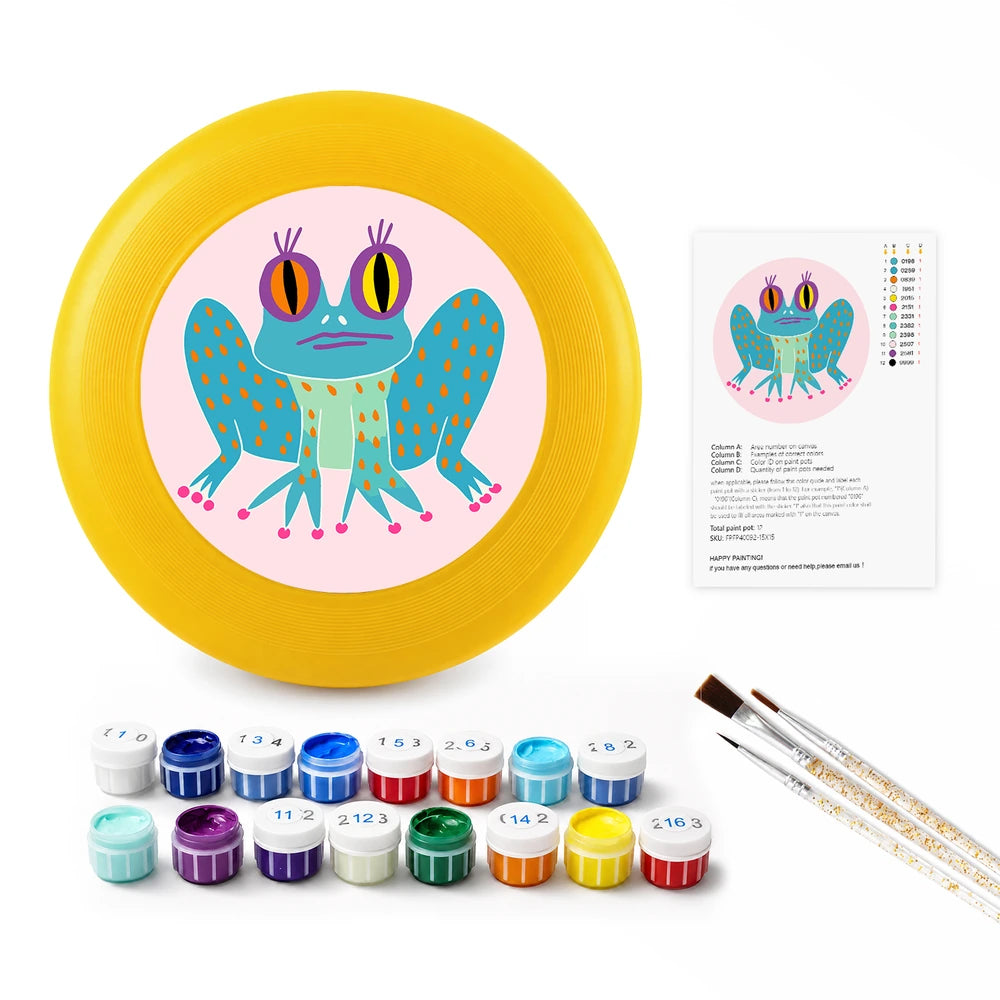 Paint by Numbers - Frisbee | Big Eyed Frog