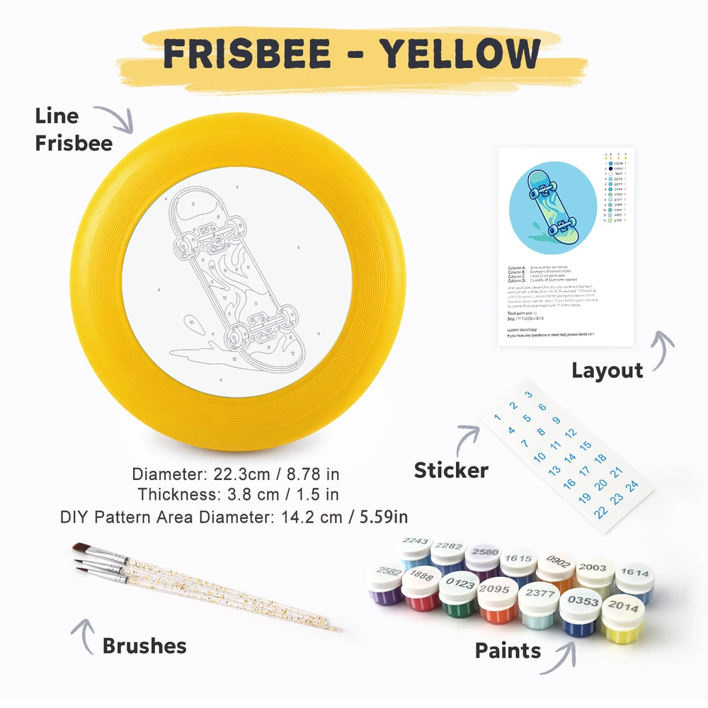 Paint by Numbers - Frisbee | Blue Skateboard