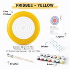 Paint by Numbers - Frisbee | Bullseye Face in Orange
