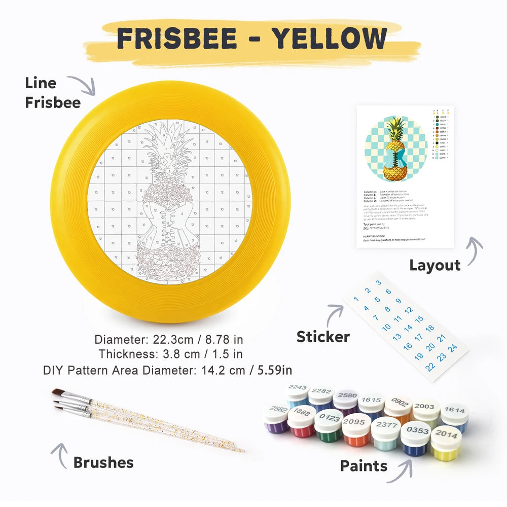 
Paint by Numbers - Frisbee | Checkerboard Pineapple
