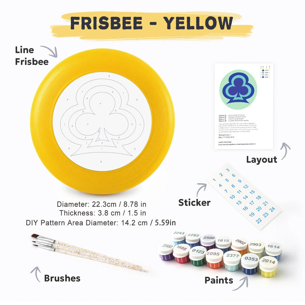 Paint by Numbers - Frisbee | Clover Symbol
