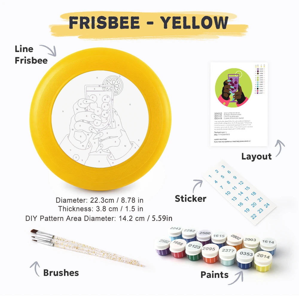 Paint by Numbers - Frisbee | Cocktail in Hand