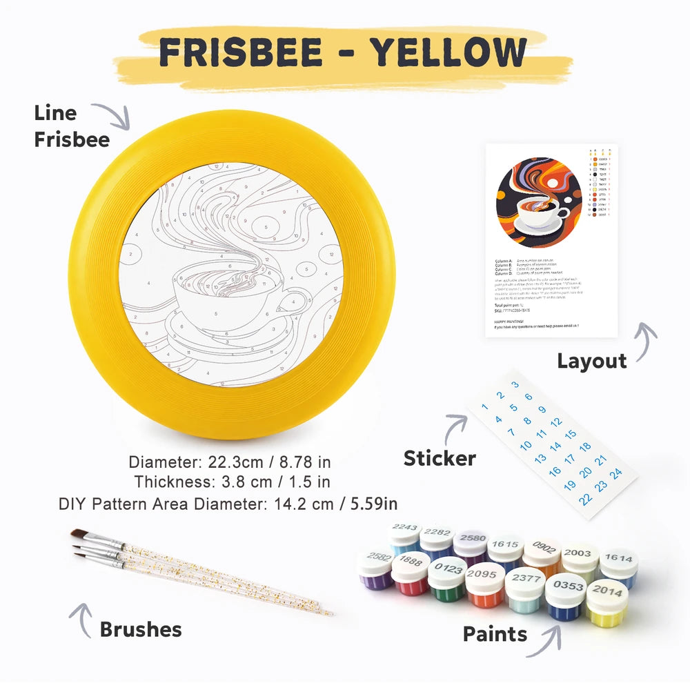 
Paint by Numbers - Frisbee | Coffee Swirl